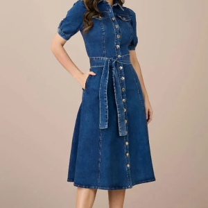Vestido Jeans com manga